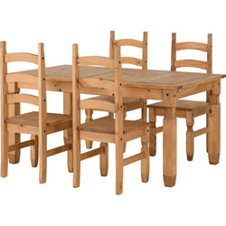 Amari Extending Rustic Dining Table & Chairs
