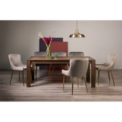 Egeria Extending Rustic Dining Table & Chairs - Grey
