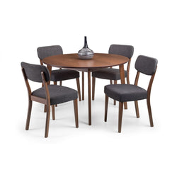 Farra Rustic Dining Table & Chairs - Walnut