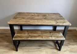 Reeta Rustic Dining Table & Chairs