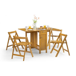 Savana Farmhouse Dining Table & Chairs - Light Oak