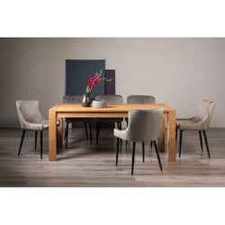 Skylar Extending Rustic Dining Table & Chairs - Grey