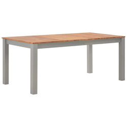 Gian Rustic Dining Table in Brown & Grey Color