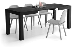 Ultimo Rustic Dining Table - Black Ash