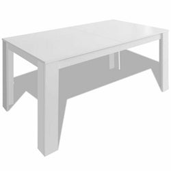 Makeba White Rustic Dining Table