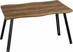Moby Rustic Dining Table - Brown & Black