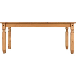 Adra Rustic Dining Table in Brown Color