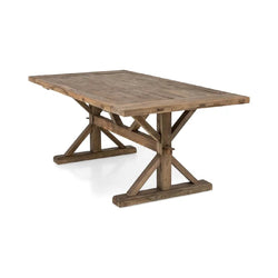 Reve Rustic Dining Table - Brown