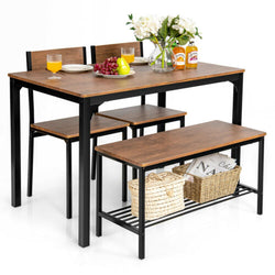 4PCS Dining Table & Chair Set